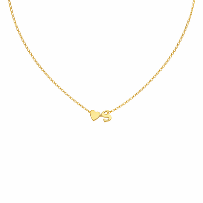Collier Ella - Initiale Cœur