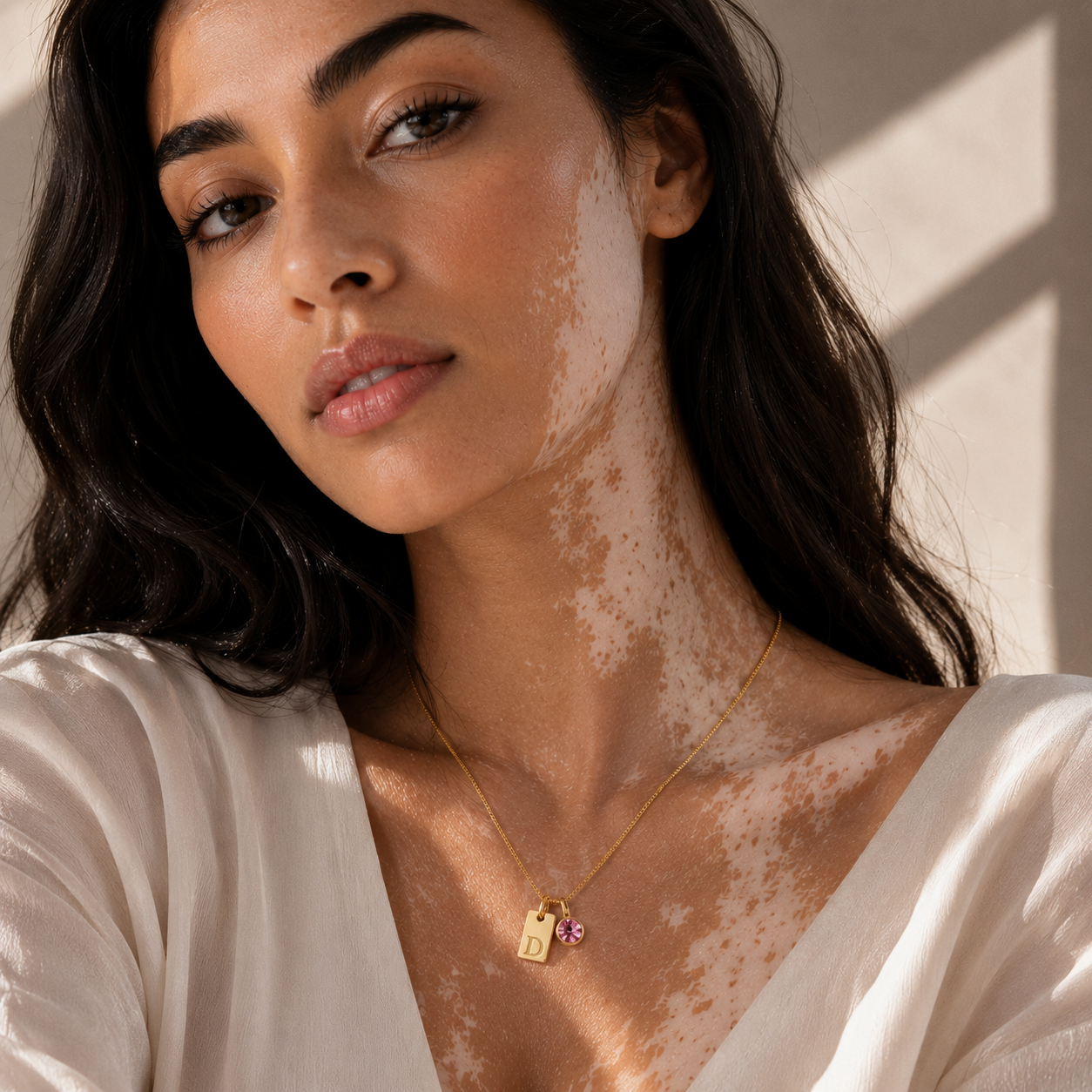 Collier Gianna – Initiale Pierre de Naissance