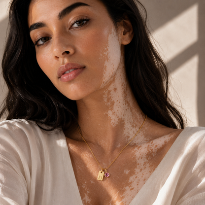 Collier Gianna – Initiale Pierre de Naissance