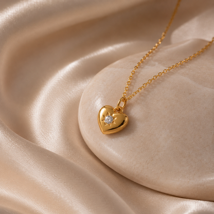 Collier Naïra – Cœur Pierre de Naissance