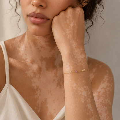 Bracelet Alessia – Initiale Pierre de Naissance