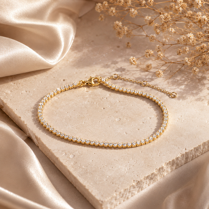 Bracelet Azélia – Tennis Pierre de Naissance