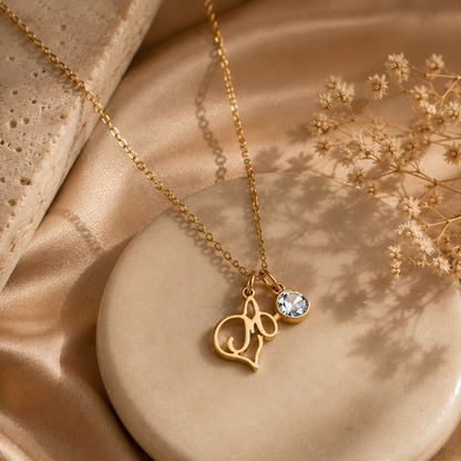 Collier Alina – Initiale Pierre de Naissance