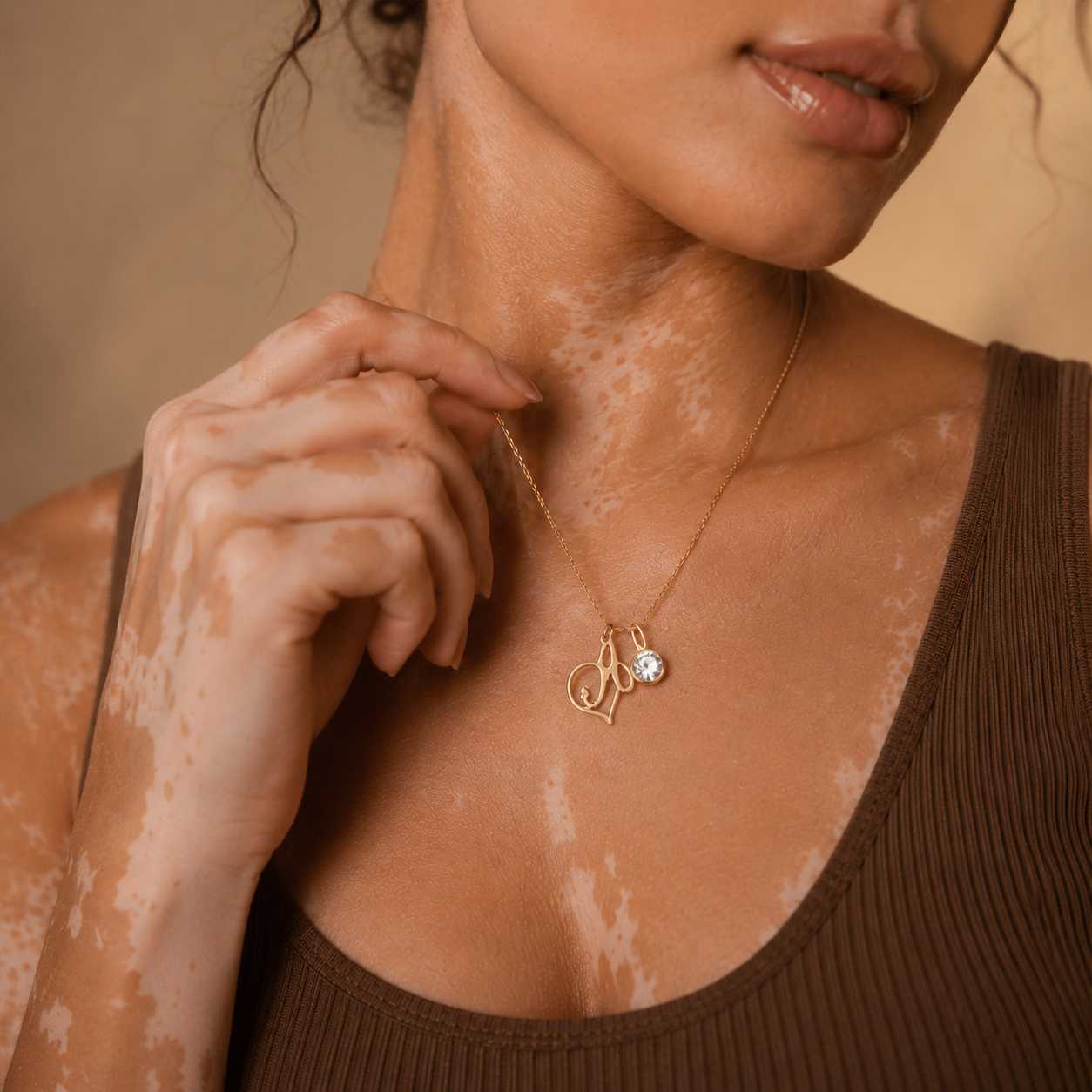 Collier Alina – Initiale Pierre de Naissance