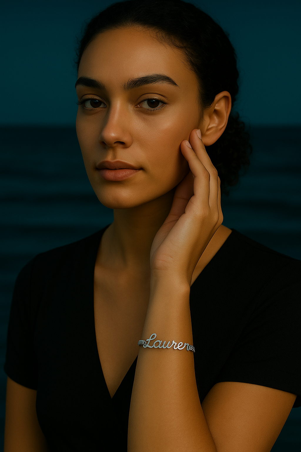 Bracelet Prénom de Luxe à Chaîne Épaisse