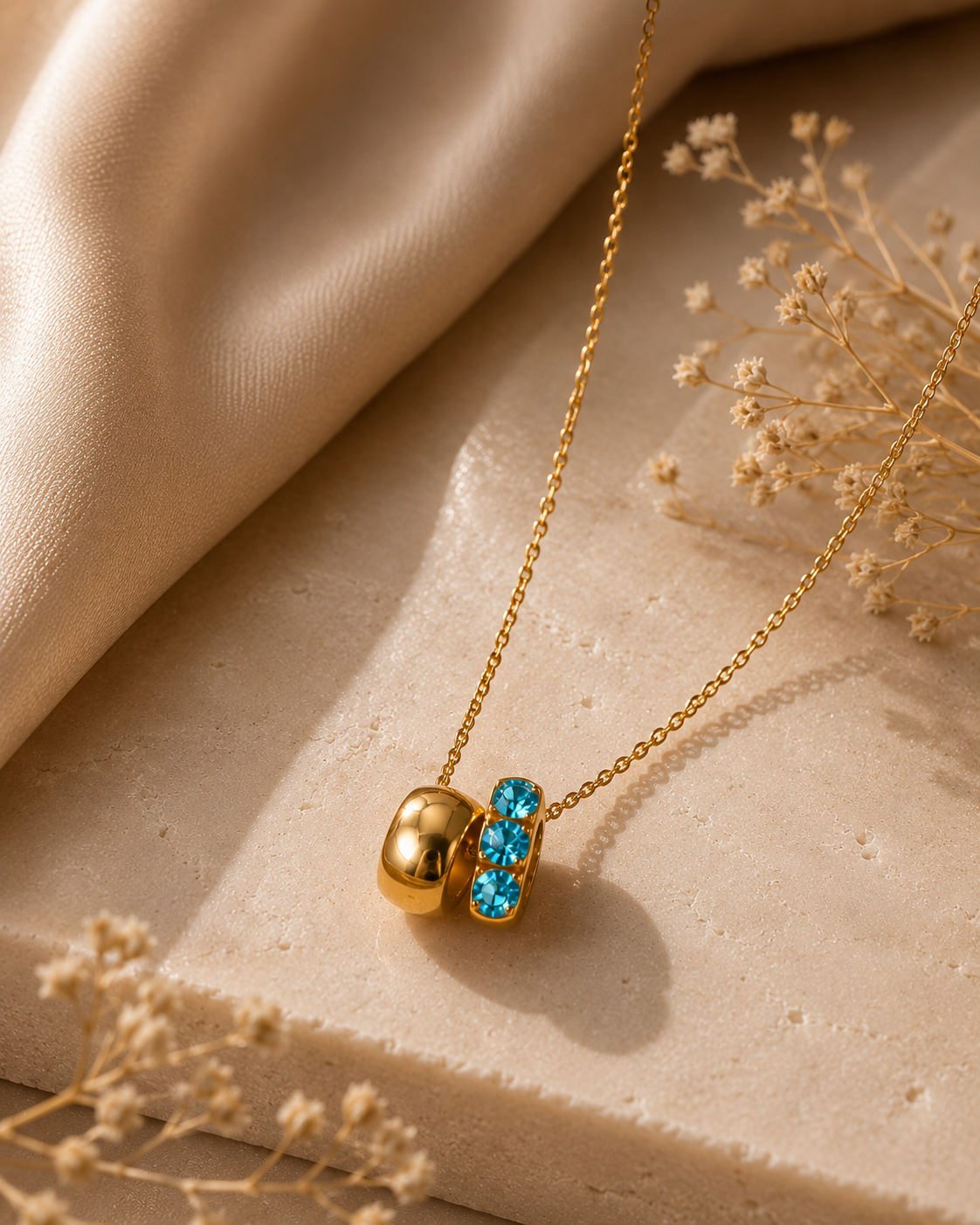 Collier Aveline – Pendentif Pierre de Naissance